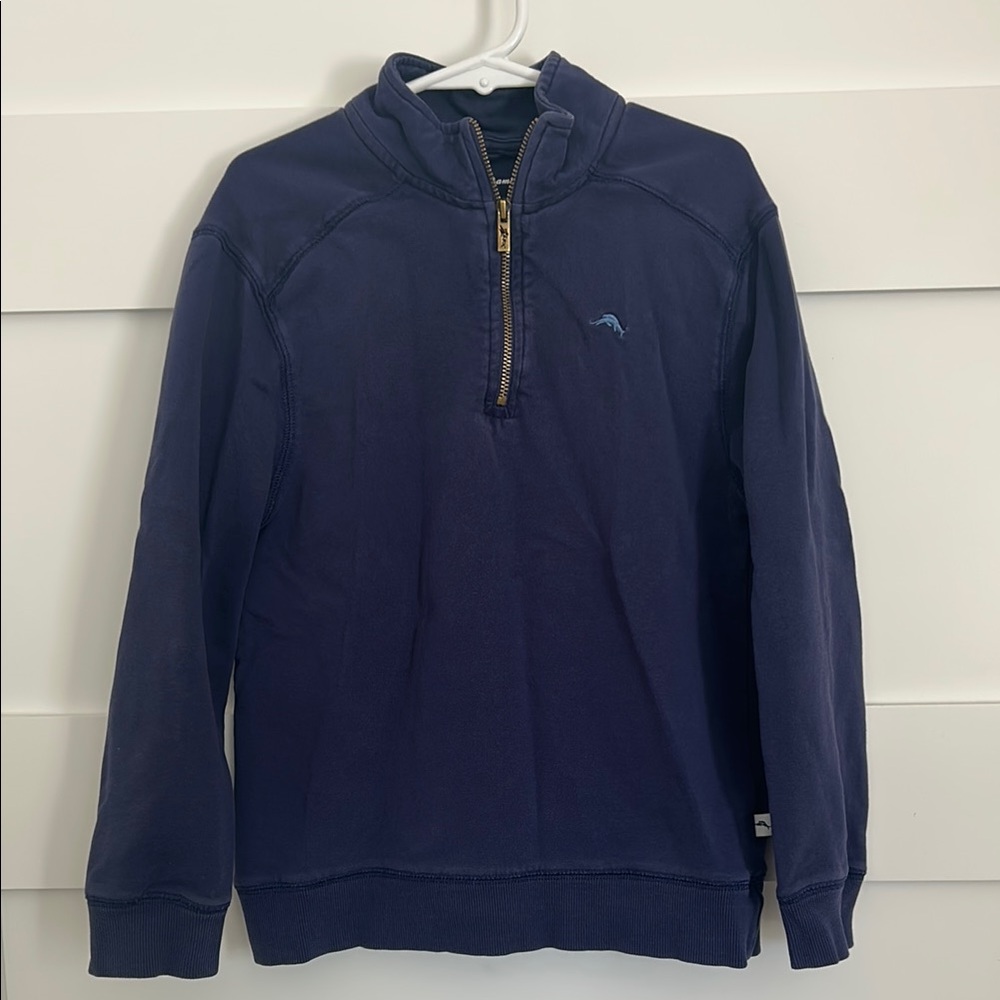Kids Navy Blue Half-Zip Sweater (Tommy bahama)
